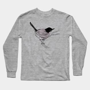 Blackcap Bird Long Sleeve T-Shirt